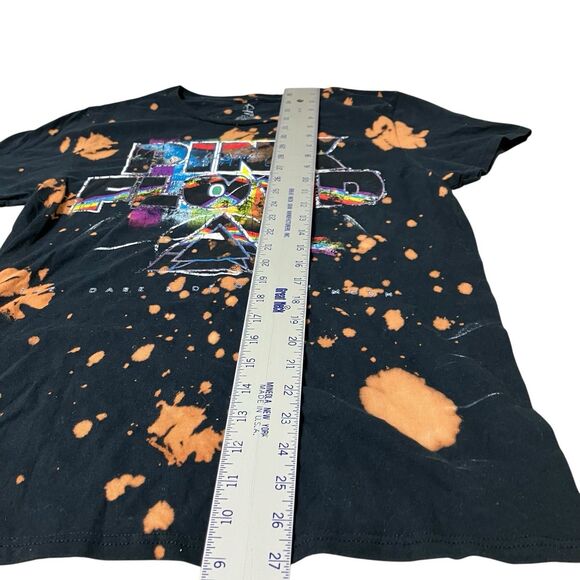 Pink Floyd T-Shirt Mens Black The Dark Side Of The Moon Bleached Distressed Sz M - Picture 3 of 8